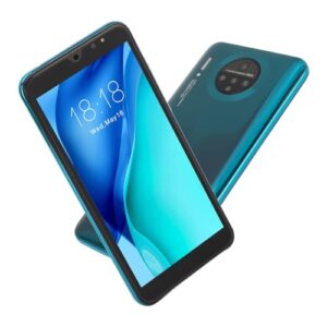 5.72in M30PLUS Smartphone, LCD Full Screen, Face ID Unlock, 512MB + 4GB, for Android 4.4, 2MP+ 2MP Camera, 1800mAh, Dual Card Dual Standby Cell Phone Support for WiFi+BT+FM(Blue-US)