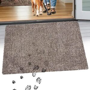 TTN Home Entryway Rug 24" x 36", Front Door Mat Indoor Entrance, Indoor Door Mat, Microfiber Rugs for Entryway, Entry Throw Rug with Rubber Backing Washable, Absorbent Door Mat, Muddy Mat for Dog