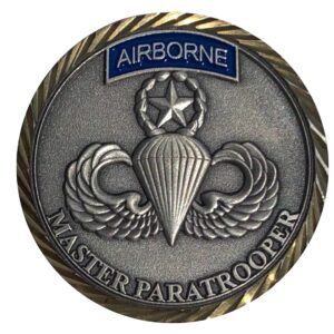 united states army usa airborne master paratrooper challenge coin