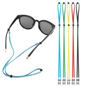 auglifers eyeglasses holder straps cord, sunglasses strap adjustment for men women, anti-slip sports eyewear retainer lanyards 5pcs