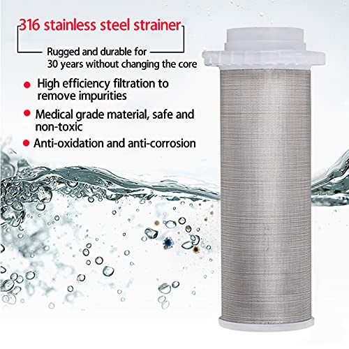 CJGS Prefilter - Spin Down Sediment Water Filter,Central Prefilter Whole House Water Filter Purifier System 3T/h for Whole House Reusable Spin Down Sediment Filter