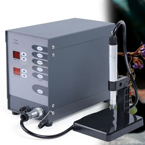 CNCEST Automatic Spot Welder Pulse Argon Arc Welding Machine Jewelry Welder 110V Spot Welder for Jewelry Welding Jewelry Repair Tool 5,110V / 60HZ,100W