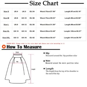 Bravetoshop Womens High Waist Flowy Midi Skirt Casual Elegant Pleated Swing A Line Maxi Skirts with Pockets (Black,XXL)