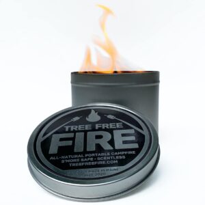 tree free fire - portable tabletop fire pit - all natural alternative to gel fuel cans | tabletop fire bowl, perfect outdoor fireplace