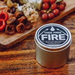 Tree Free Fire - Portable Tabletop Fire Pit - All Natural Alternative to Gel Fuel cans | Tabletop Fire Bowl, Perfect Outdoor Fireplace
