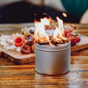 Tree Free Fire - Portable Tabletop Fire Pit - All Natural Alternative to Gel Fuel cans | Tabletop Fire Bowl, Perfect Outdoor Fireplace