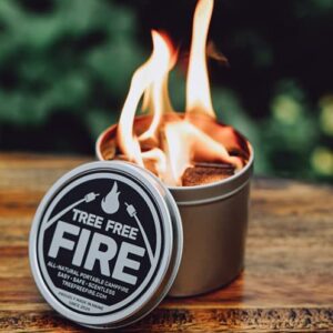 Tree Free Fire - Portable Tabletop Fire Pit - All Natural Alternative to Gel Fuel cans | Tabletop Fire Bowl, Perfect Outdoor Fireplace