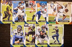 2021 panini score football seattle seahawks team set 10 cards w/drafted rookie