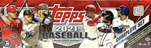 2021 topps complete factory hobby box (660 cards 5 foilboard cards)
