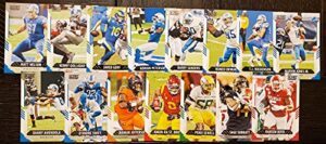 2021 panini score football detroit lions team set 15 cards w/drafted rookies