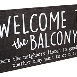 Outdoor Balcony Decor for Apartment - Small Balconies Wall Art - Welcome Sign for Summer Apartments with Patio or Decks