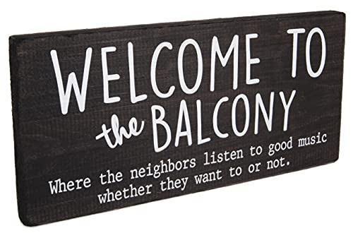 Outdoor Balcony Decor for Apartment - Small Balconies Wall Art - Welcome Sign for Summer Apartments with Patio or Decks