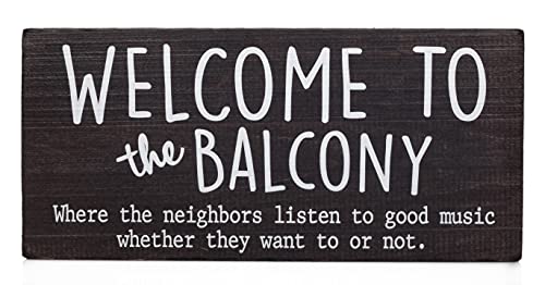 Outdoor Balcony Decor for Apartment - Small Balconies Wall Art - Welcome Sign for Summer Apartments with Patio or Decks