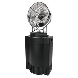 maxx air premium misting fan w/standalone tank, swamp cooler for commercial, residential, athletic use (mid pressure 18")