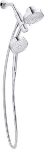 kohler 23218-cp awaken 2-in-1 multifunction shower combo kit, showerhead and handshower set, 2.5 gpm, polished chrome