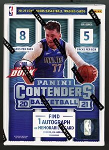 2020/2021 panini contenders nba basketball sealed 40 card blaster box - look for lamelo ball wiseman rookie and autograph cards