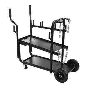 HFT Vulcan 350 Lbs. Capacity Welding Cart with Rugged Two-tier Shelf Vulcan