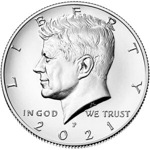2021 p,d bu kennedy half dollar choice uncirculated us mint 2 coin set