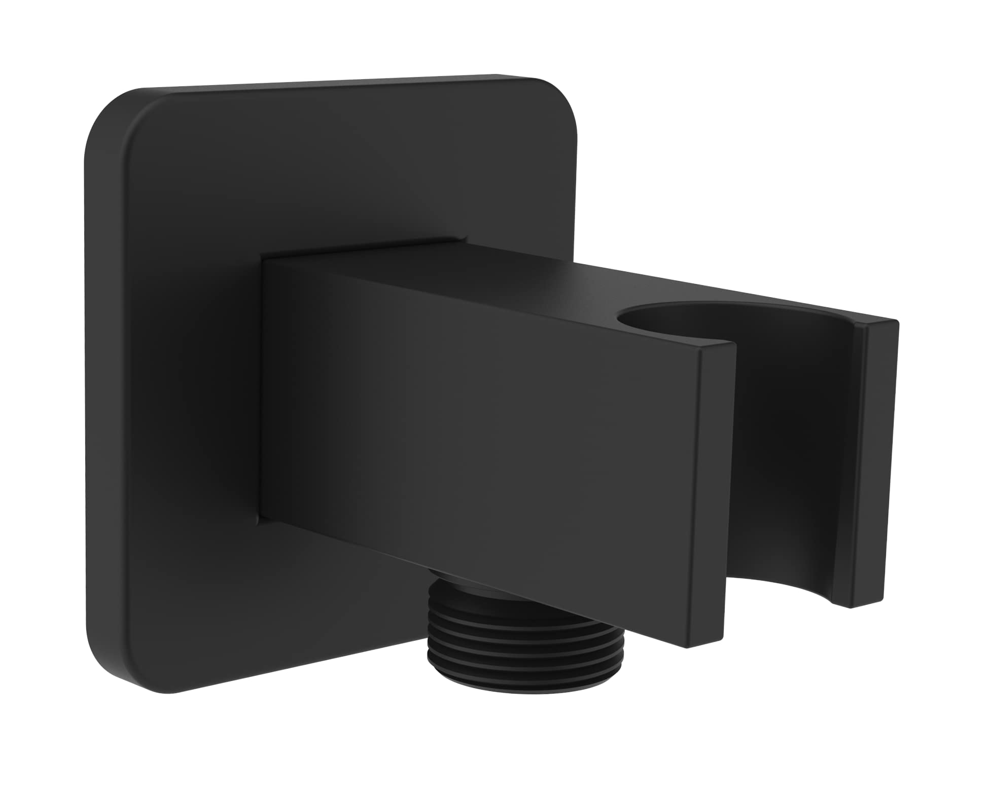 Aquaiaw Wall Supply Elbow with Flange, Solid Brass, Electroplate Matte Black. The product in review photos is NOT Aquaiaw Wall Union. Aquaiaw wall supply elbows are all by Female Inlet Tapered 1/2 NPT