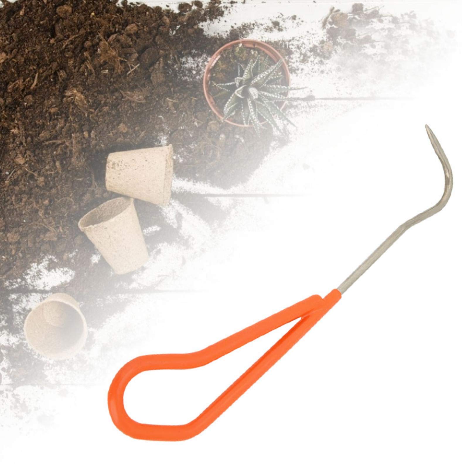 HERCHR Bonsai Tool Root Hook, Bonsai Root Rake Gardening Pick Sturdy Claw Root Hook Loosening Tool Gardening Iron Hook Bonsai Tools for Outdoor Garden Digging Cultivator Weed Remove