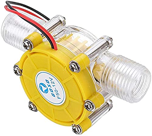 Water Flow Generator Turbine Generator Hydroelectric Micro Hydro Generator 1/2 Inch Portable Water Charger (12V)