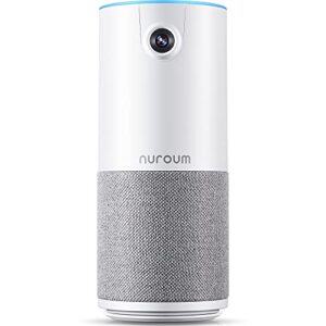 nuroum c10 hd 1080p conference webcam, video conference camera with mic and speaker, all-in-1 ultra wide-angle 90° webcam with microphone, 10ft voice pickup, ai noise-cancellation, usb plug&play
