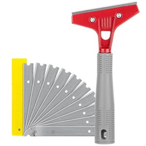 Bates- Razor Blade Scraper, 4" Scraper Tool with 10 Extra Scraper Blades, Paint Scraper Tool, Floor Scraper, Razor Scraper, Glass Scraper, Scraper for Cleaning, Window Scraper, Cleaning Scraper