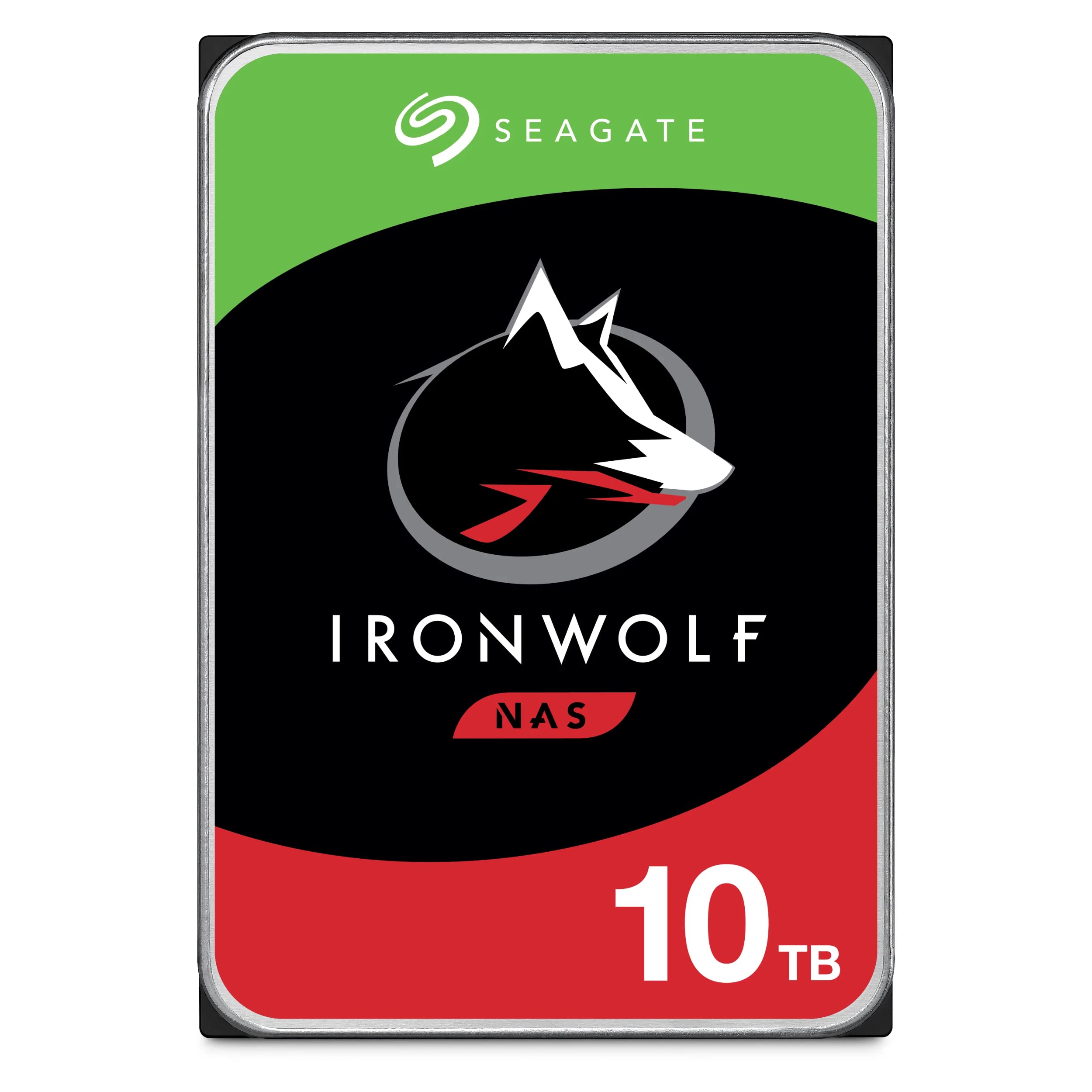 Seagate IronWolf 10TB NAS Internal Hard Drive HDD – CMR 3.5 Inch SATA 6Gb/s 7200 RPM 256MB Cache for RAID Network Attached Storage, Rescue Services (ST10000VN000)