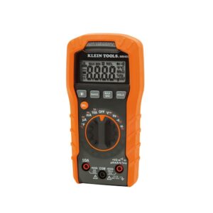 Klein Tools MM400 Multimeter, Digital Auto Ranging, AC/DC Voltage, Current, Capacitance, Frequency, Duty-Cycle, Diode, Continuity, Temp 600V & 69401 Multimeter Carrying Case