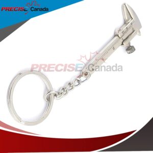 PRECISE CANADA Mini Vernier Caliper Key Chain Ruler Model Pocket Key Ring Outdoor Hand Tool