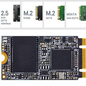 ROGOB 1TB M.2 SATA SSD 2242 NGFF B&M Key Internal Solid State Drive 6Gb/s for Desktop Laptop PC