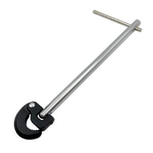 qyqrqf adjustable basin wrench, 11" adjustable tap nut spanner telescopic basin spanner for fixing back and union nuts under sink (3/8-1 in.)