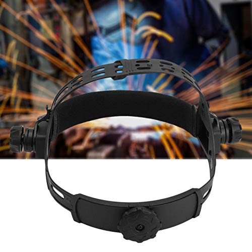 Welder Mask Headband, Plastic Welding Welder Mask Adjustable Headband for Solar Auto Darkening Welding Helmet Accessories(Black)