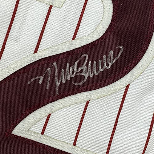 Autographed/Signed Mike Schmidt Philadelphia Pinstripe Baseball Jersey JSA COA