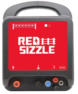 red sizzle 62mbs | multi powered electric fence energizer | 6.5 joule