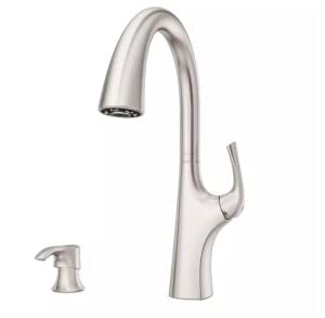 Ladera Kitchen Faucet with Soap Dispenser, F-529-7LRGS