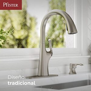 Ladera Kitchen Faucet with Soap Dispenser, F-529-7LRGS