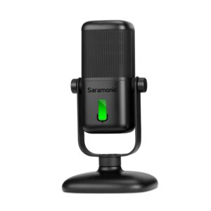 saramonic sr-mv2000 plug&play premium cardioid usb condenser microphone, with vocal effects, compact footprint, latency-free, for gaming, streaming and podcasting on pc and mac - mini
