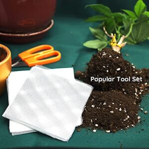 Borrigo Plant Repotting Mat & Mesh Pads for Pots | Oxford Waterproof Potting Mat | Foldable & Reusable Plant Mat | Large 29.5”x29.5”, for Indoor Gardening, Potting Tarp