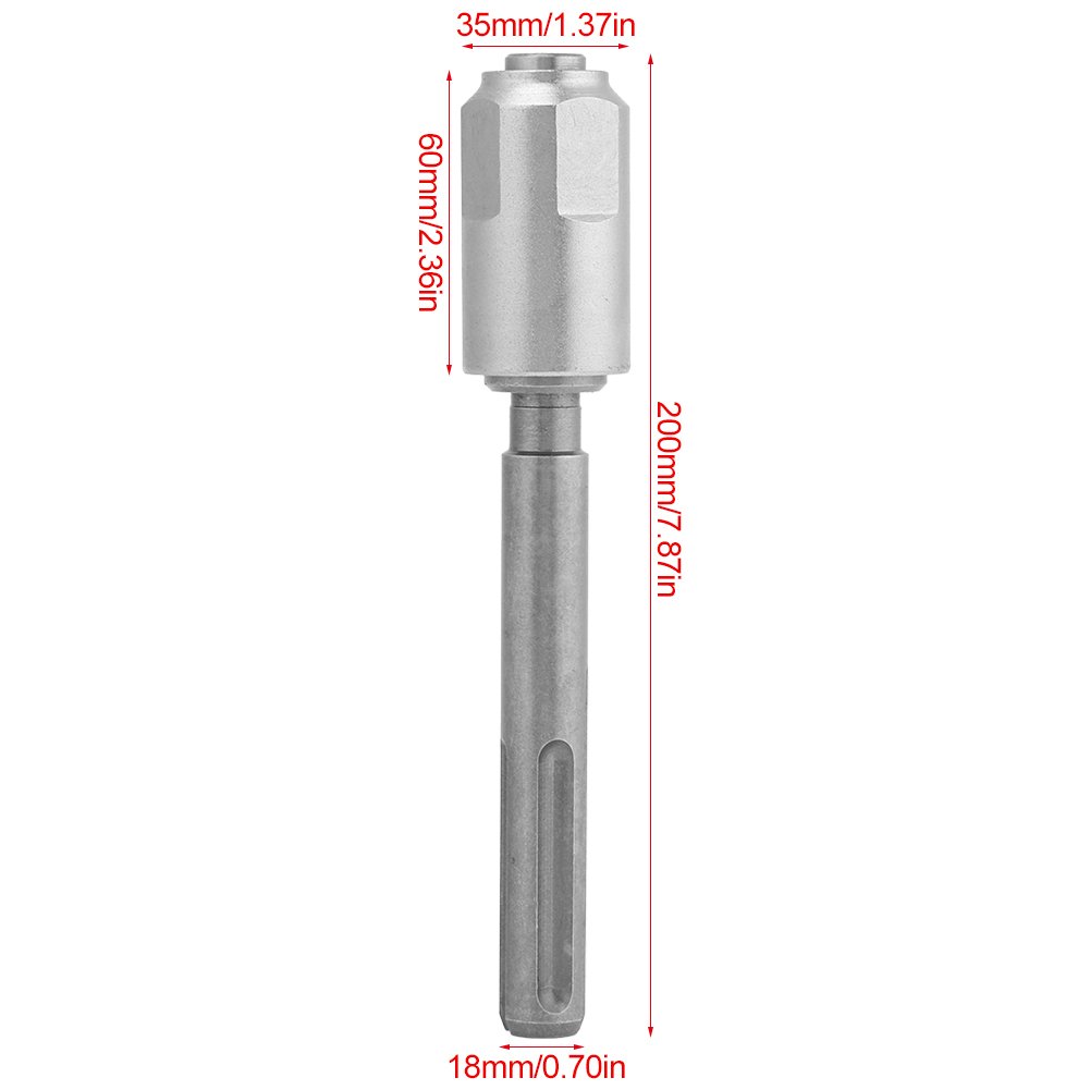 LANTRO JS SDS Max to SDS Plus Adaptor, Drill Converter Shank Quick Tool, Steel SDS Plus Chuck Adaptor FIt for All SDS Max Hammer Drill