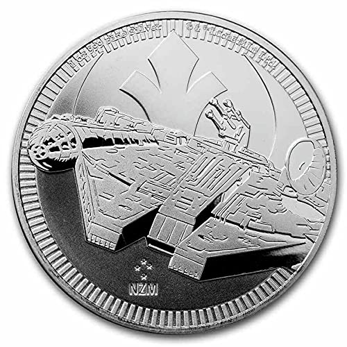 2021 No Mint Mark 1 oz Silver $2 Millennium Falcon Coin Dollar Seller Uncirculated