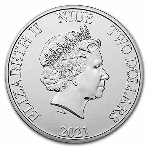 2021 No Mint Mark 1 oz Silver $2 Millennium Falcon Coin Dollar Seller Uncirculated