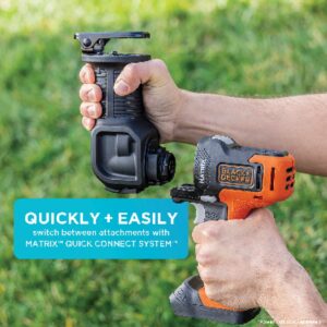 BLACK+DECKER Reciprocating Saw Accessory For Cordless Drill with Matrix Impact Driver Attachment (BDCMTRS & BDCMTI)