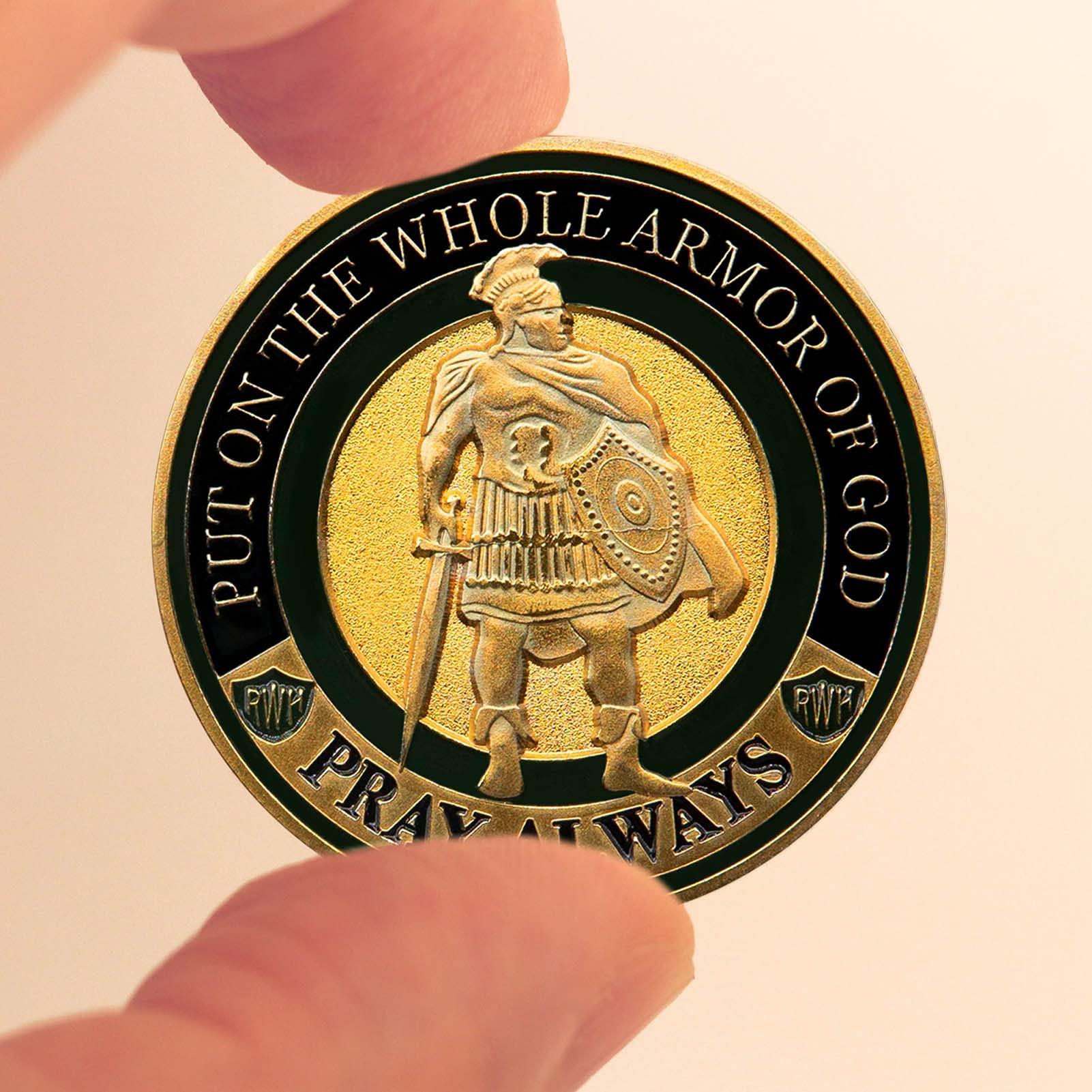 KANGHE American Military Commemorative Coin God Armor, Full-Body Armor Challenge Coin, Warrior Avenger Commemorative Armor Coin.