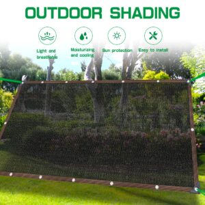 40% Shade Cloth with Grommets, Garden Mesh Shade Tarp Sun Shade Net for Greenhouse Cover Patio Plant Flower Chicken Coop (6.5Ft x 13Ft)