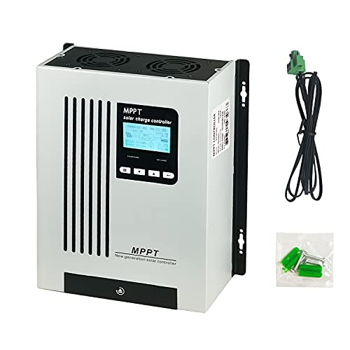 SOLAFANS 48V 120A MPPT Solar Power Charge Controller 12V 24V DC150V PV 6600W Dead Battery Reactivation Support Lead Acid, Sealed, Gel, AGM, Lithium Battery with LCD Display Charging Status