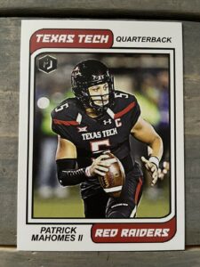 patrick mahomes ii rookie card rc 2016 future jerseys college card texas tech red raiders kc chiefs
