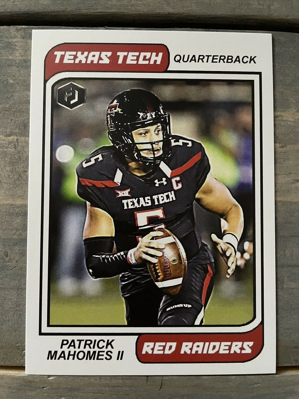 Patrick Mahomes II Rookie Card RC 2016 Future Jerseys College Card Texas Tech Red Raiders KC Chiefs