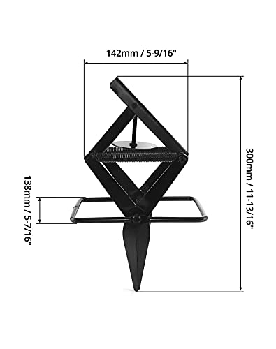 QWORK Mole Trap, Gopher Trap Mechanical Eliminator with Quick Scissors, Black