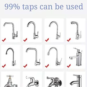 Furiencindy 2 faucet sprayer attachment, rotatable 360° faucet, with removable hose adapter attachment,splash-proof extension faucet, booster shower and water saving device, with two adjustment modes.